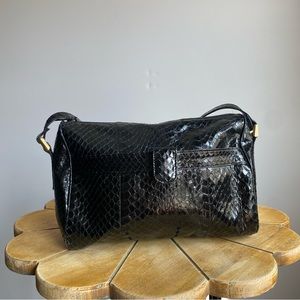 Faux Snakeskin Crossbody Purse